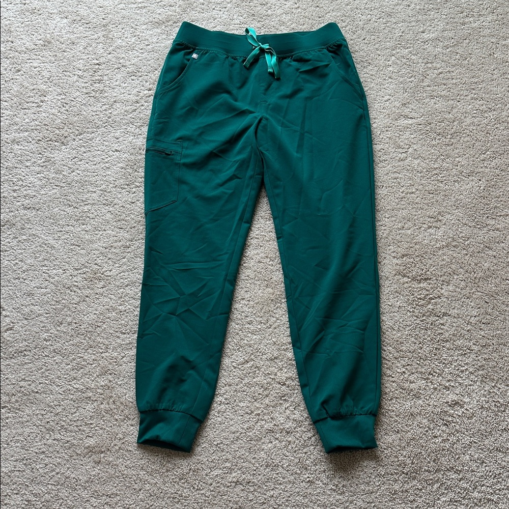 Figs Hunter Green Zamora Jogger Pants size Medium Regular